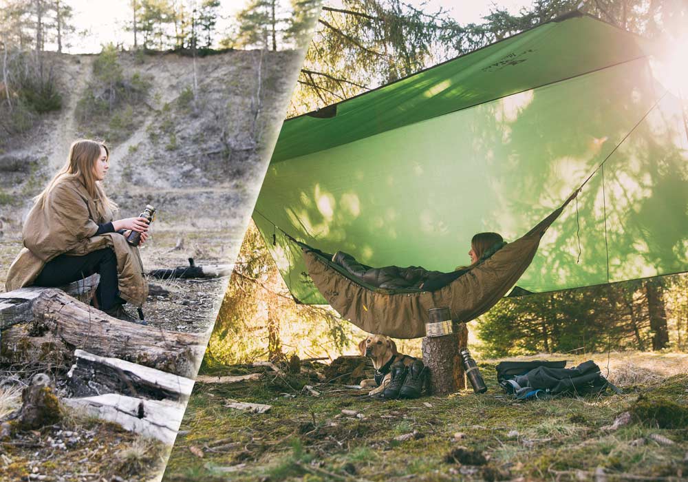 ytrew Outdoor Camping Hängematte Warm Hängematte UnderQuilt Ultraleicht Zelt Winter Warm Unter Quilt Decke Baumwolle Hängematte