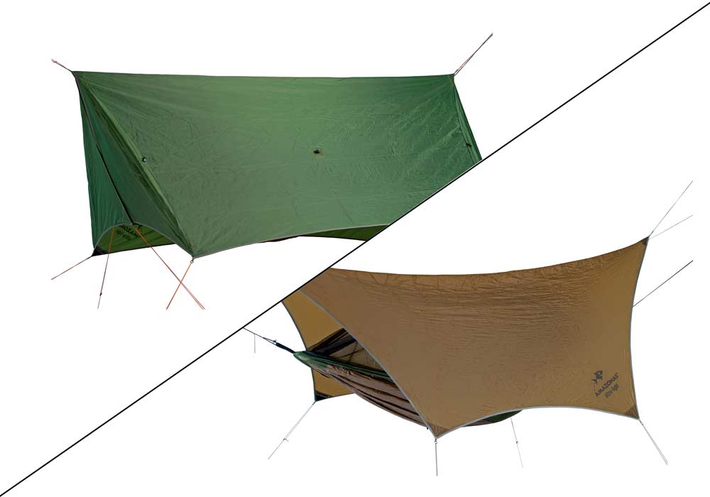 Tarps for AMAZONAS Ultra-Light hammocks – an overview